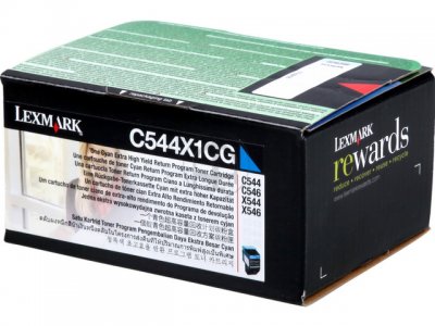 Lexmark C544X1CG toner cyano, durata 4.000 pagine