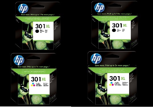 Hp 301-XL-4PCK  Pack colore 2x CH563EE + 2x CH564EE. Nero + colore