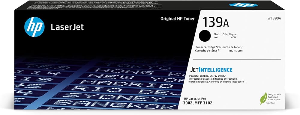 Hp W1390A Cartuccia Originale (139A), 1.500 pagine colore nero